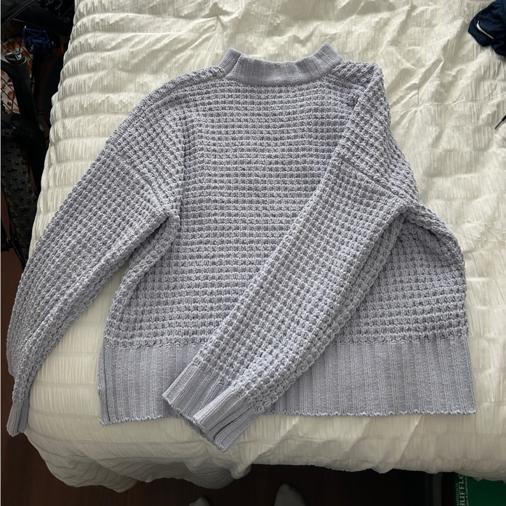 Altar'd State Thick Knit Light Blue Sweater